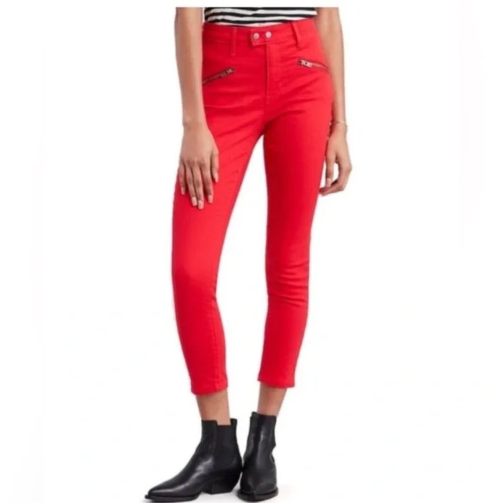 Levi’s 721 high-rise red jeans